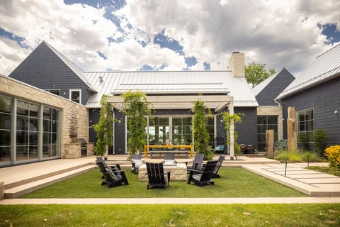 Residential landscape design backyard 