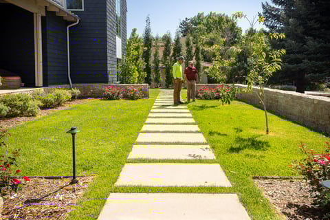 Residential landscape design front of house account manager and crew 2