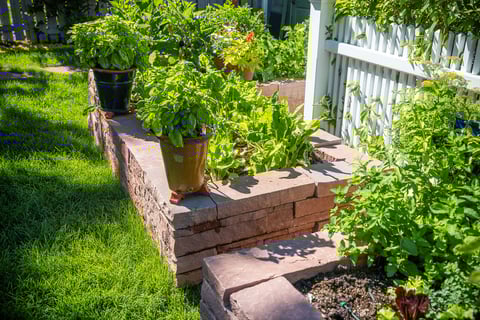Residential landscape design vegetable garden