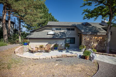 residential landscape design construction front of house patio