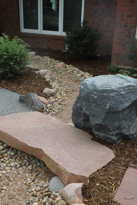 dry creek and path