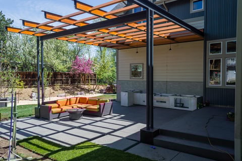 pergola outdoor kitchen